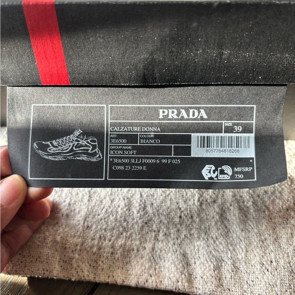 AUTHENTIC ❤️Prada ❤️Cup Soft rubber and bike fabric sneakers
Size:39/9 US - Picture 13 of 17